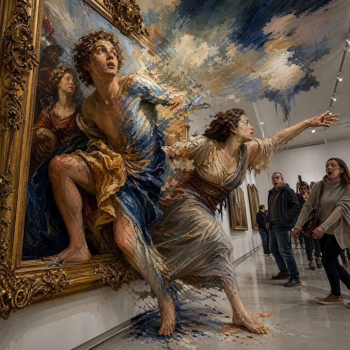 AI-generated Baroque Oil Painting Comes to Life made with GPT Image 2