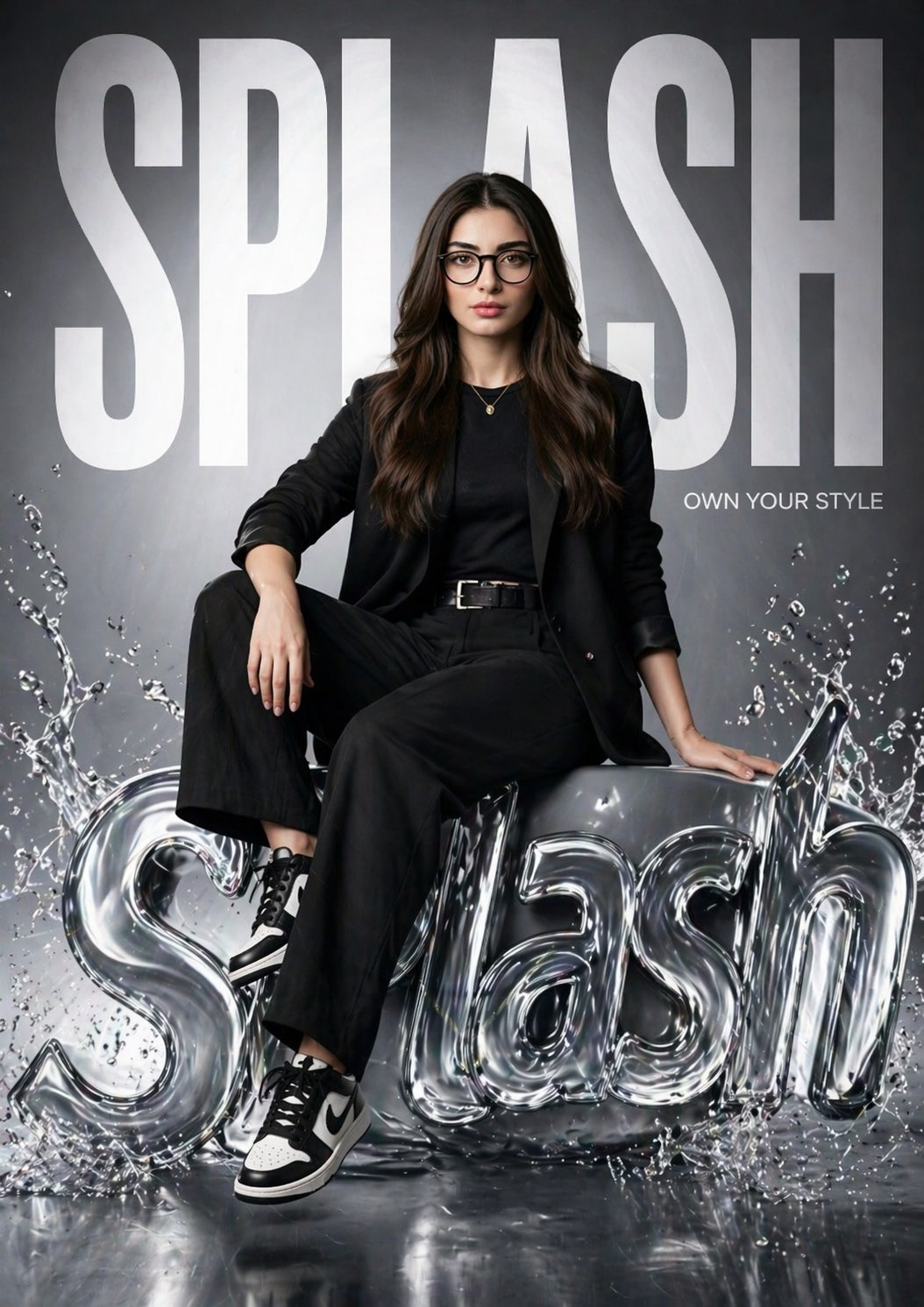 AI-generated Hyper-realistic Fashion Poster for “SPLASH” made with GPT Image 2