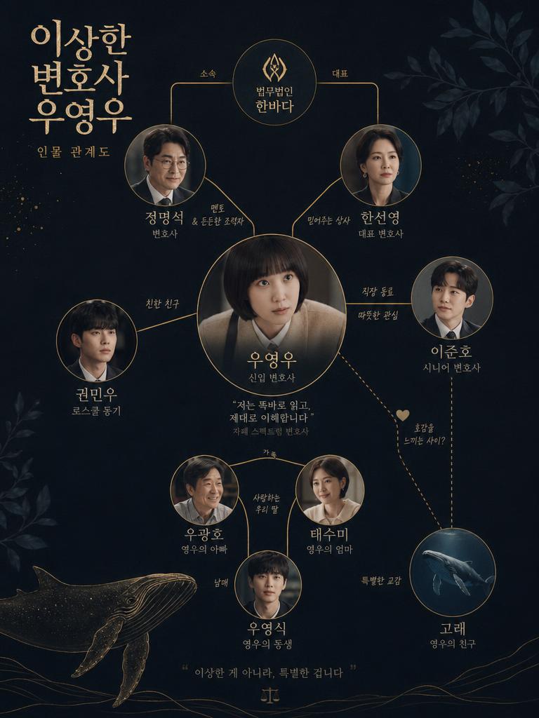 GPT 이미지 2로 생성한 드라마 캐릭터 관계도 포스터