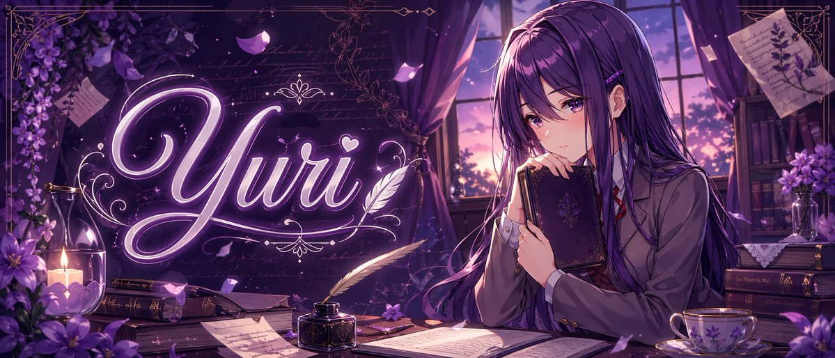 AI-generated Purple Anime Yuri Banner made with GPT Image 2