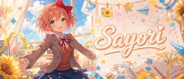 AI-generated Dreamy Anime Sayori Banner made with GPT Image 2