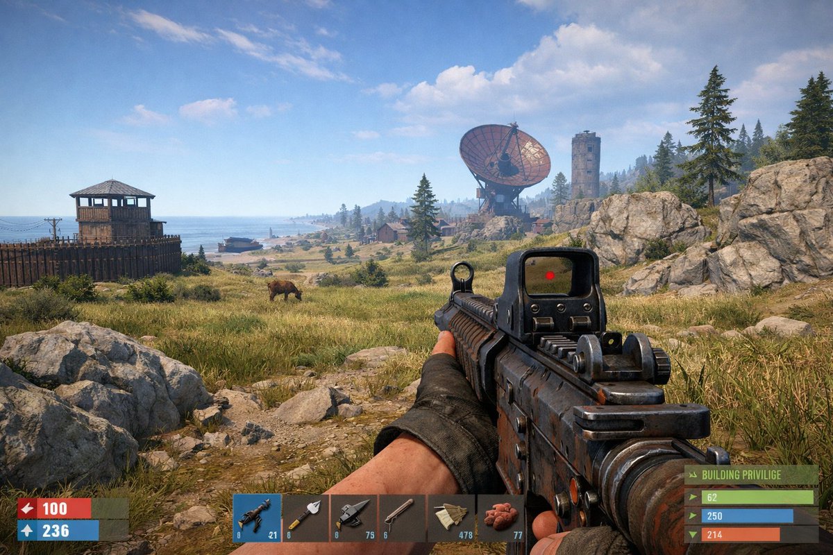 AI-generated Ingame Screenshot of Rust made with GPT Image 2