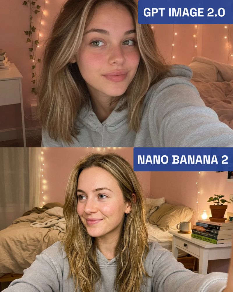 AI-generated Candid Selfie of a Young Woman made with GPT Image 2