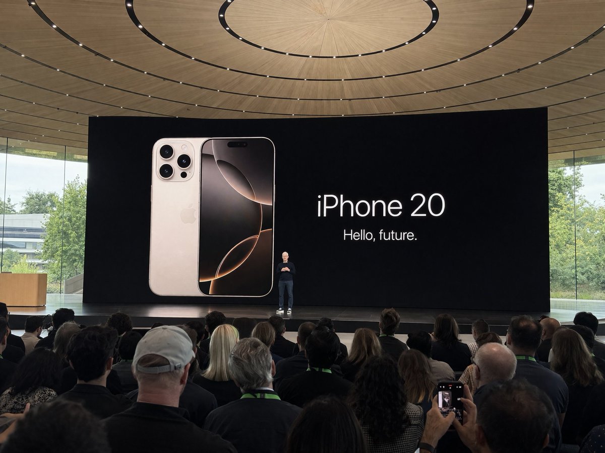 AI-generated Amateur IPhone Photo at Apple Park During the IPhone 20 Keynote made with GPT Image 2