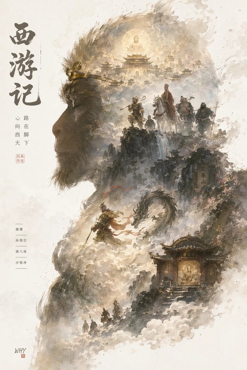 AI-generated Collector's Edition Epic Poster Where a Character's Profile Silhouette Grows an Entire made with GPT Image 2