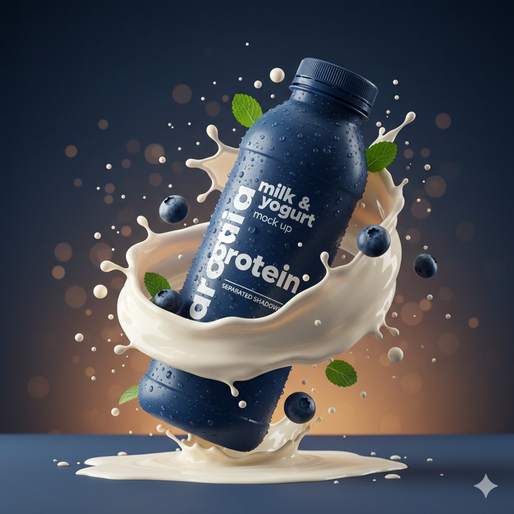 A hyper-realistic commercial product photography template with cinematic studio lighting, controlled highlights, and high-speed frozen motion.
