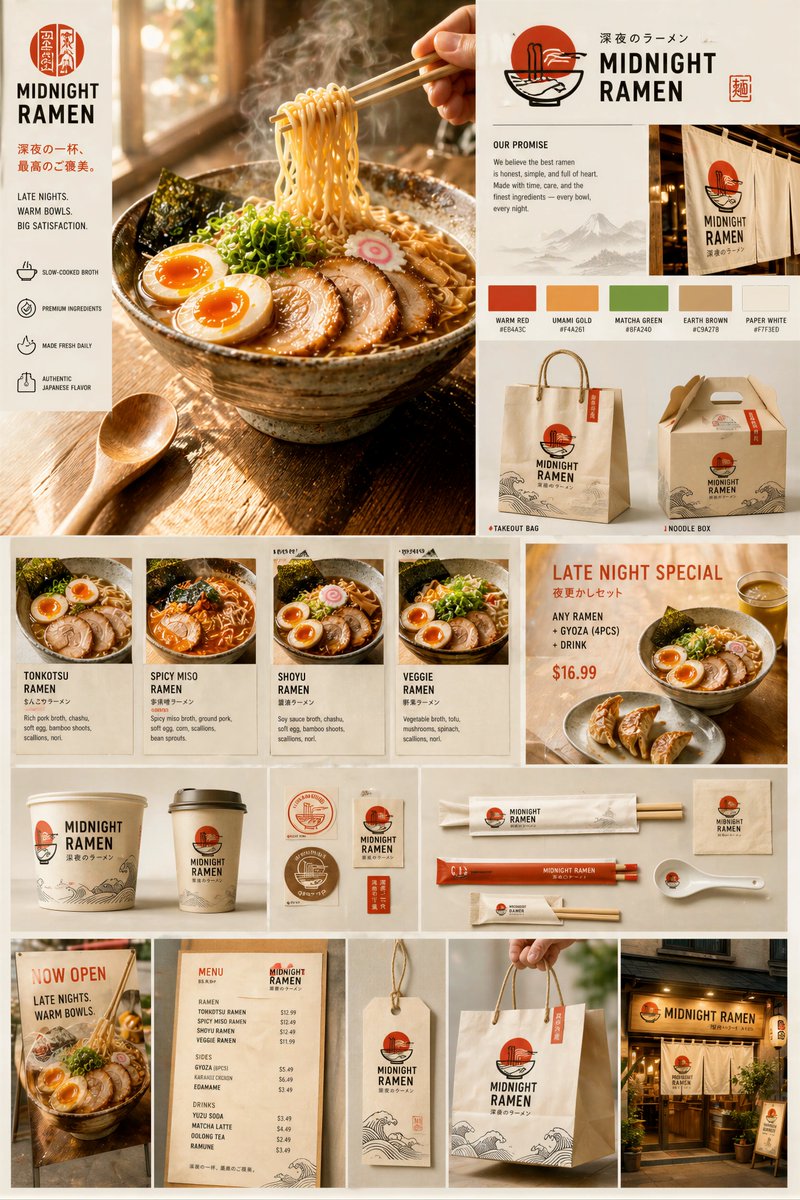 A warm hyper-realistic ramen hero shot with lifted noodles, steam, soft-boiled egg, pork slices, and golden daylight.