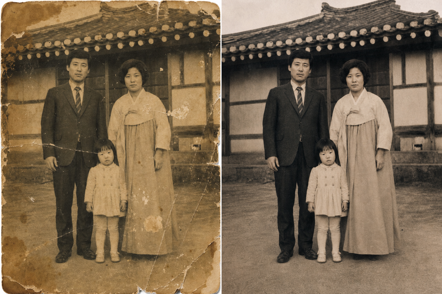 gpt-image-2으로 생성한 오래된 사진 복원