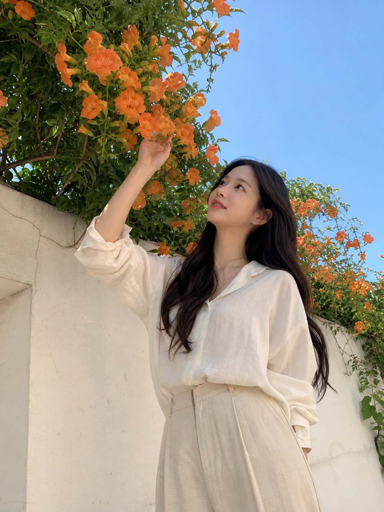 GPT Image 2로 생성한 Campsis Ivory Low Angle