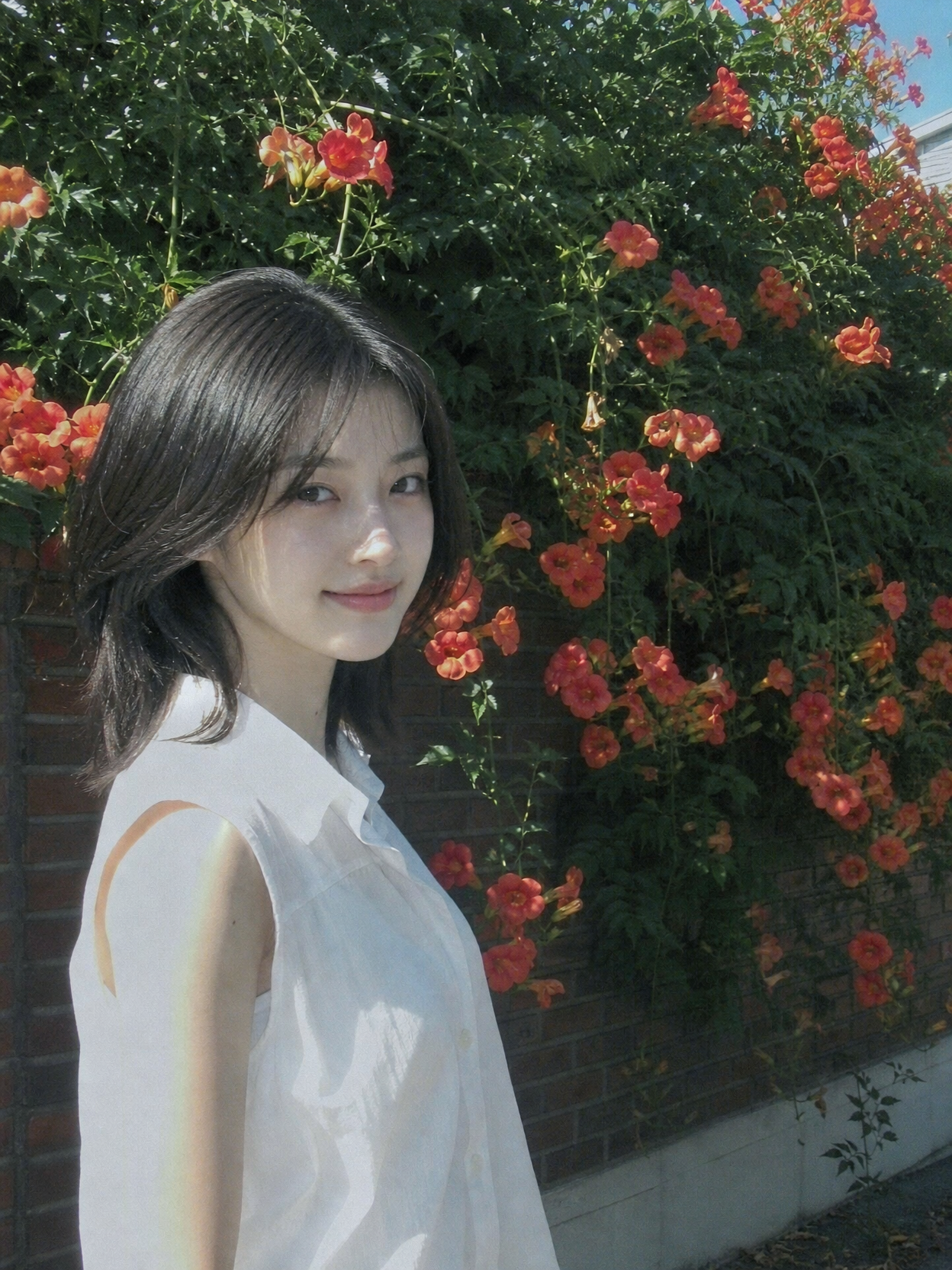 GPT Image 2로 생성한 Campsis White Sleeveless Left