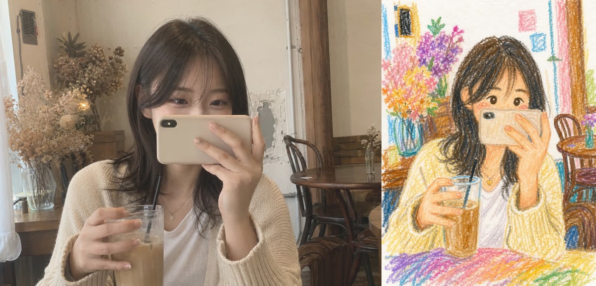 Generated with Carat's ChatGPT Images 2.0 (Left: original, Right: transformed)