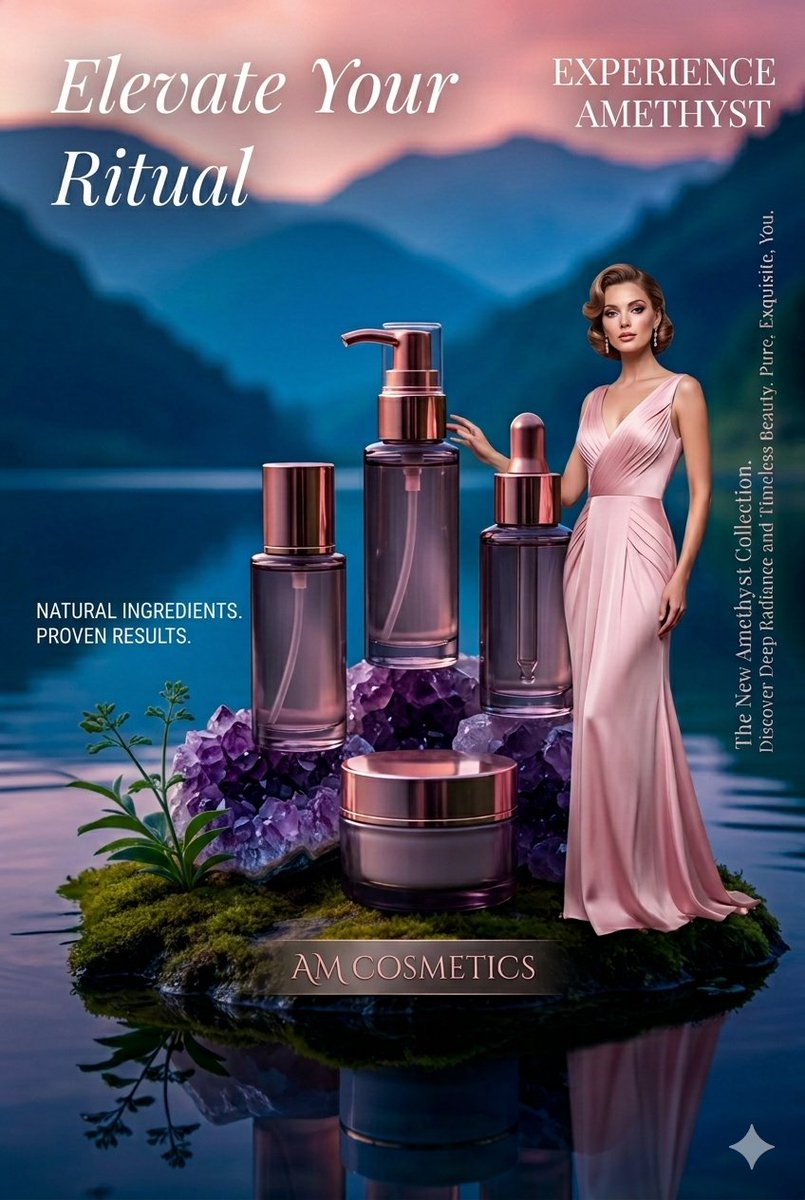 AI-generated Luxury Skincare Product Photography made with Nano Banana Pro