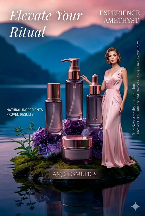 AI-generated Luxury Skincare Product Photography made with Nano Banana Pro