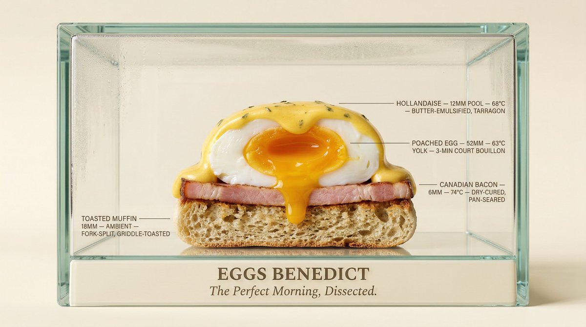 AI-generated Food Cross-Section Glass Display Shot made with Nano Banana 2
