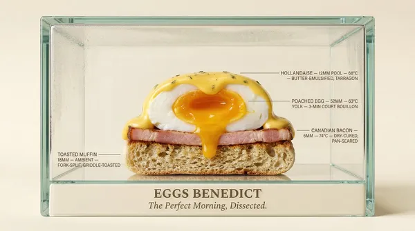AI-generated Food Cross-Section Glass Display Shot made with Nano Banana 2