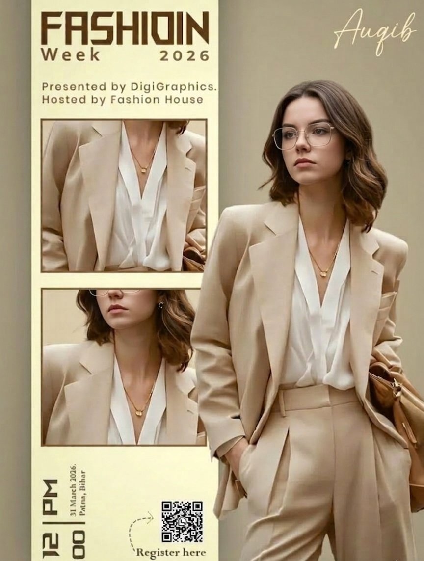 AI-generated High-End Fashion Advertising Poster made with Nano Banana 2