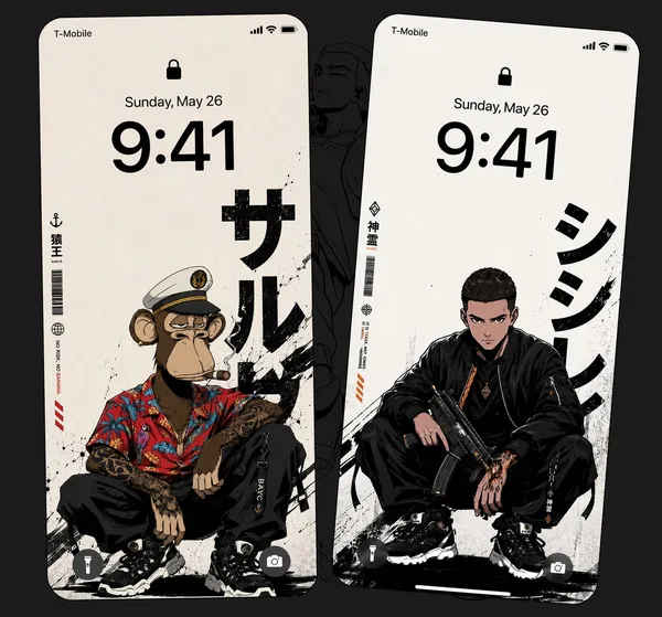 AI-generated Anime Streetwear Lock Screen Wallpaper made with GPT Image 2