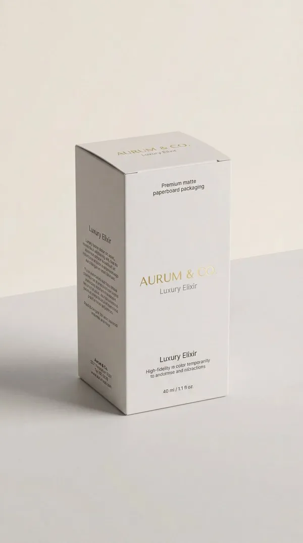 Example image of Luxury 3D Packaging Box Mockup generated with Nano Banana Pro