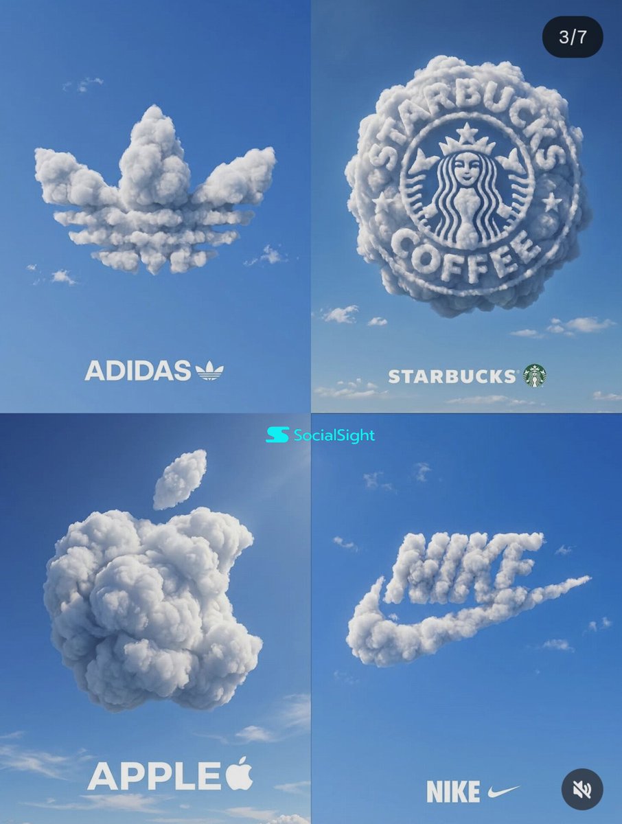 AI-generated Cloud Brand Logos 2x2 made with GPT Image 2