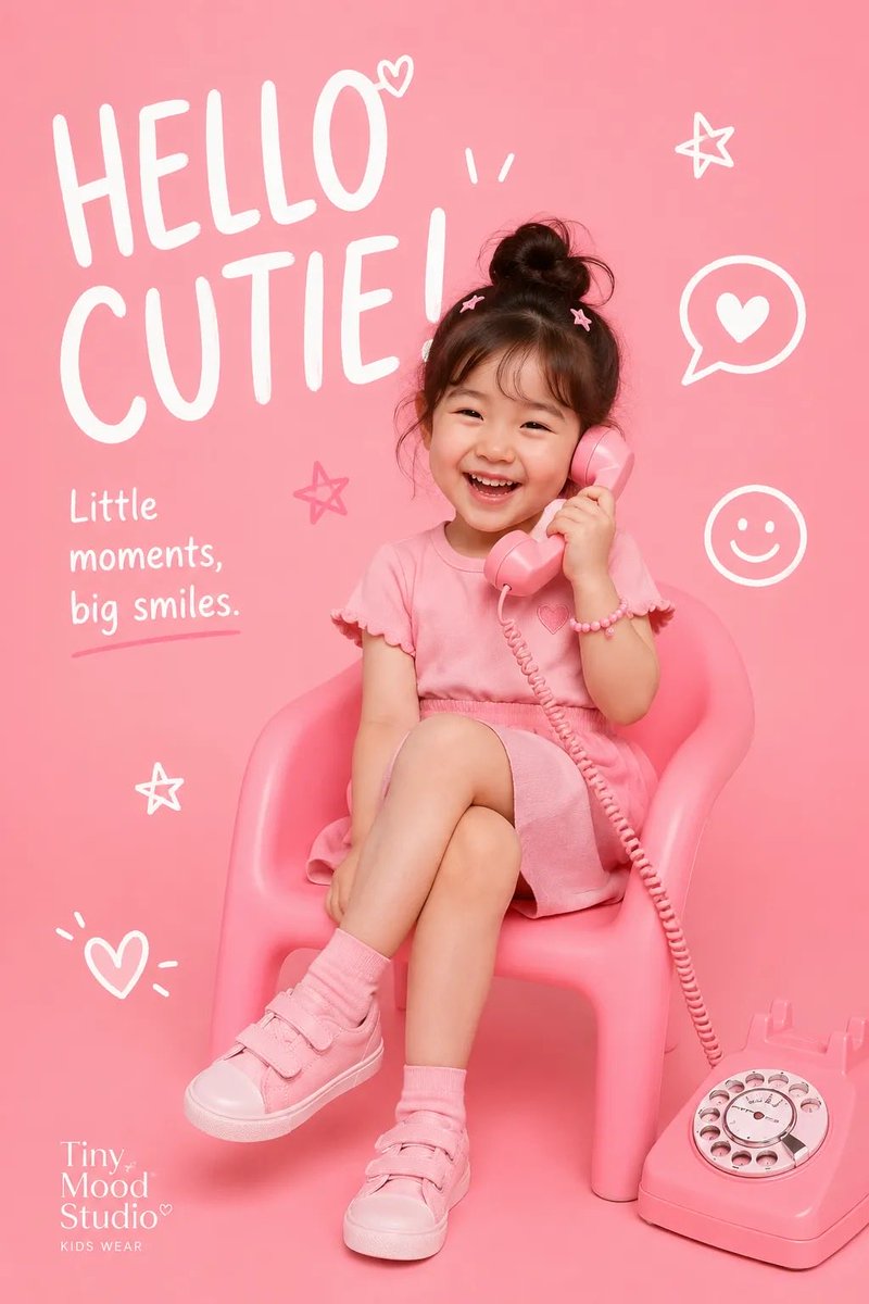 AI-generated Kids Fashion Editorial Poster made with GPT Image 2
