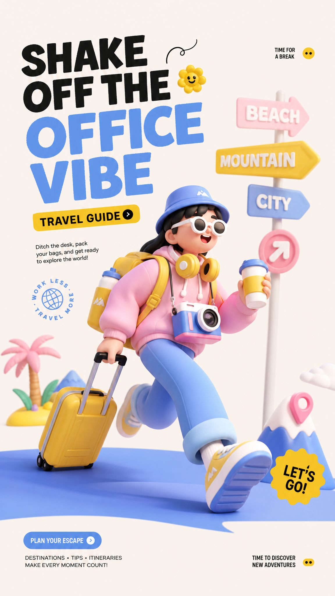 AI-generated 3D Illustration Poster in C4D Style made with GPT Image 2