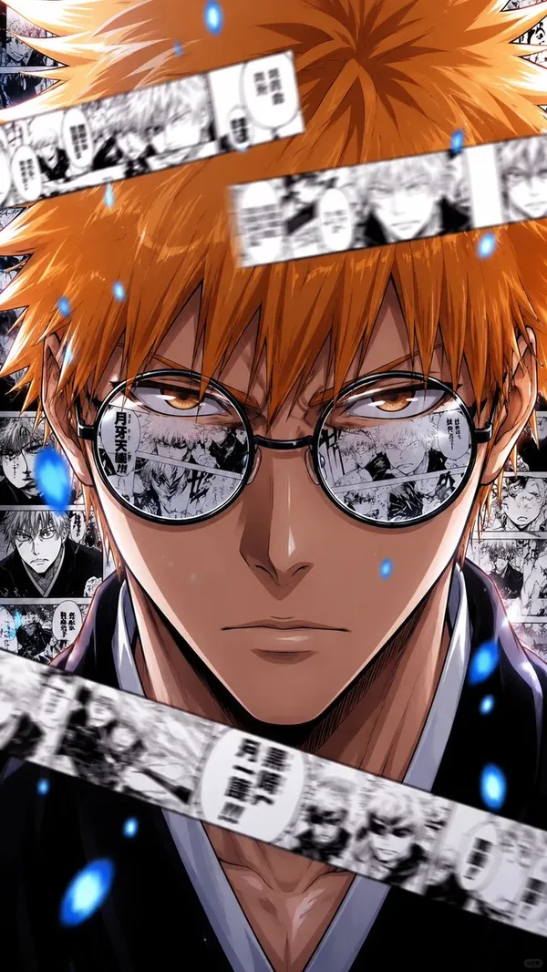 AI-generated Bleach-Style Shonen Manga Poster made with GPT Image 2