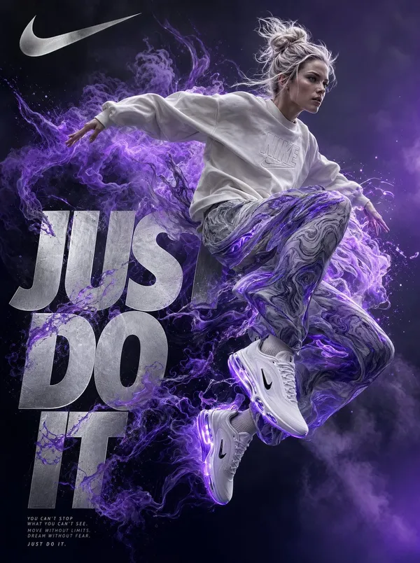 AI-generated Nike Just Do It Ad Poster made with GPT Image 2