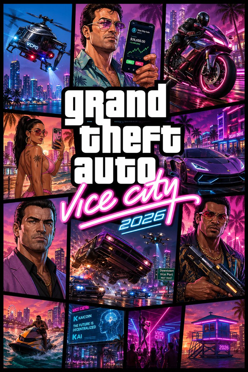 AI-generated GTA-Style Game Key Art Poster made with GPT Image 2