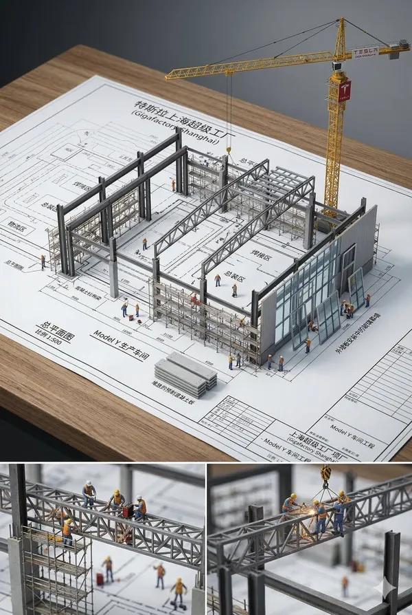 Example image of Architectural Blueprint Miniature generated with Nano Banana 2