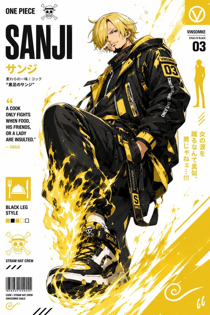 AI-generated Anime Character Streetwear Poster made with GPT Image 2