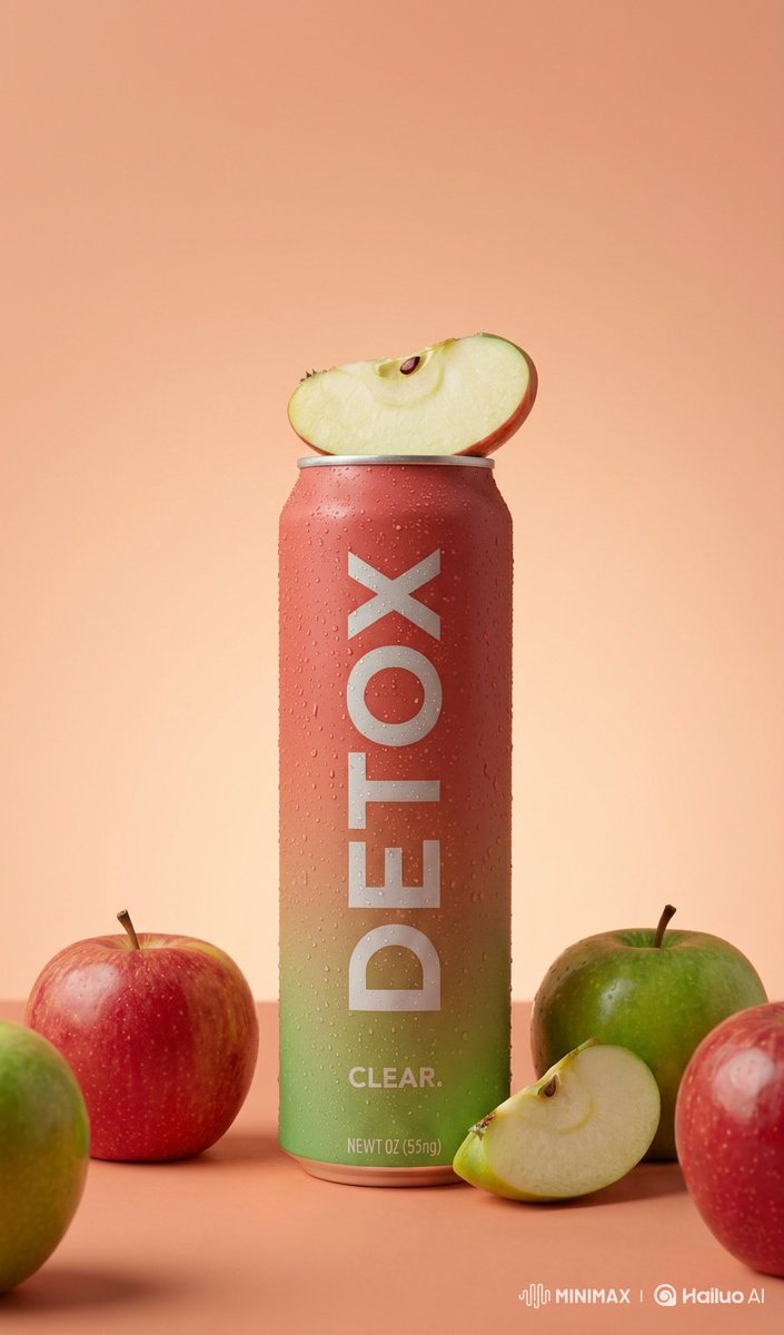 Example image of Apple Flavor Beverage Can Product Shot generated with Nano Banana 2