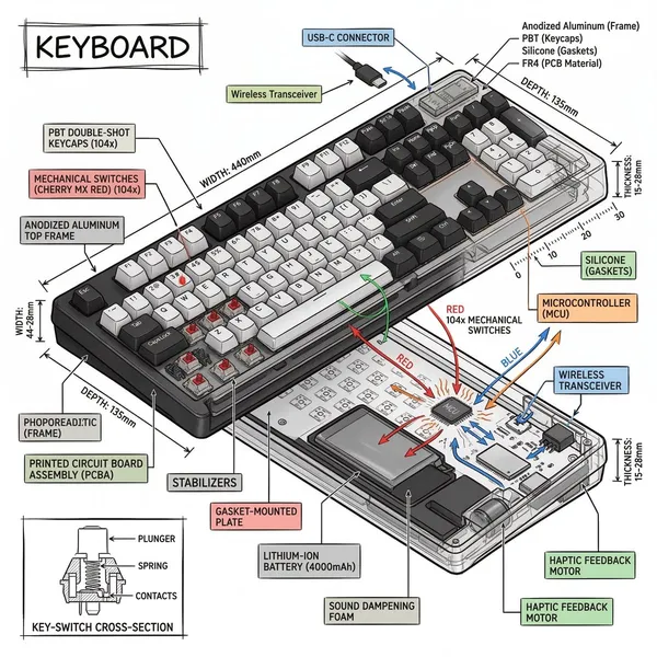 Example image of Isometric Technical Infographic generated with Nano Banana 2