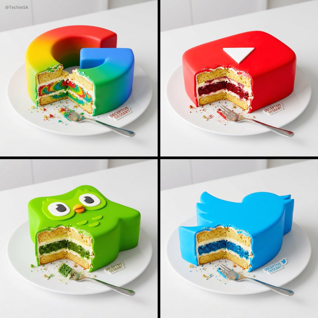 AI-generated Logo Cake Illustration made with Nano Banana Pro