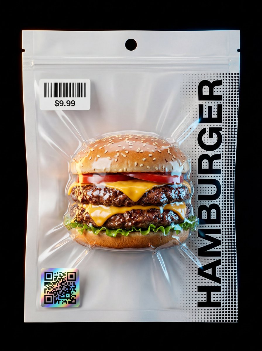 AI-generated Vacuum-Sealed Product Packaging made with Nano Banana Pro