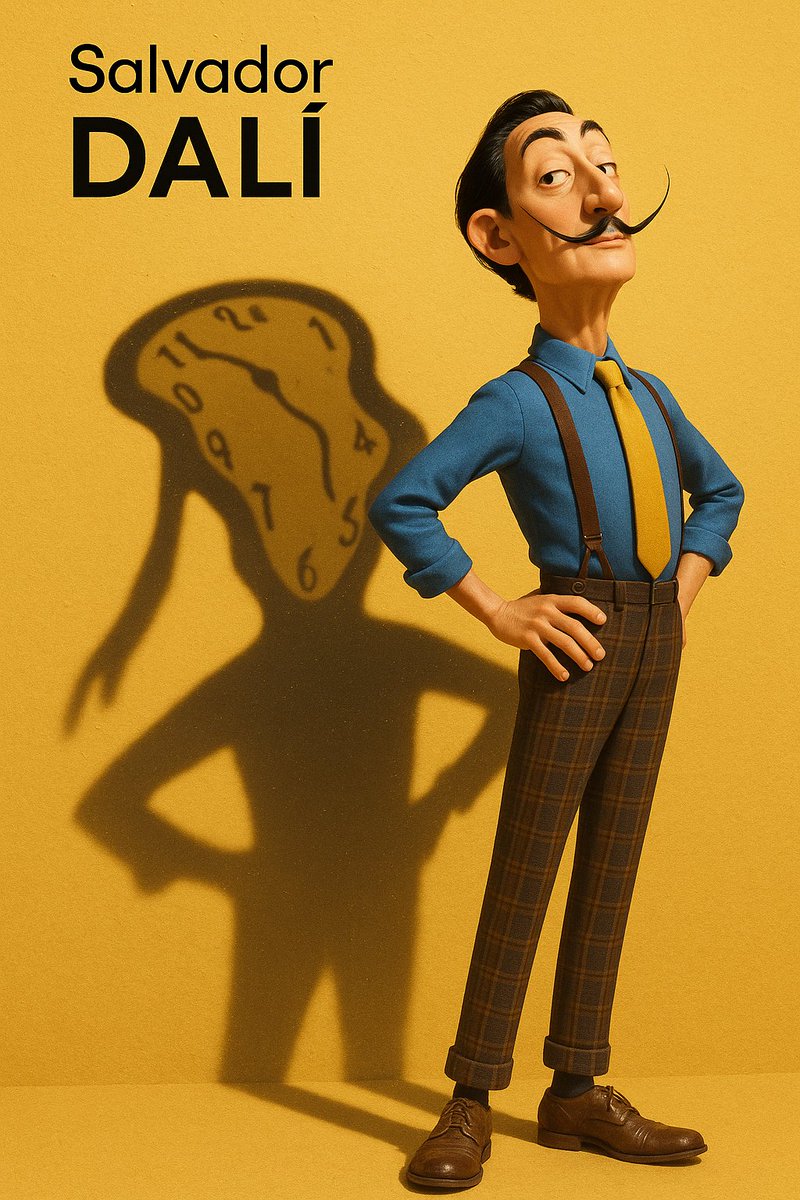 AI-generated Pixar-Style Salvador Dali 3D made with GPT Image 2