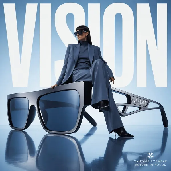 AI-generated Avant-Garde Sunglasses Ad made with GPT Image 2