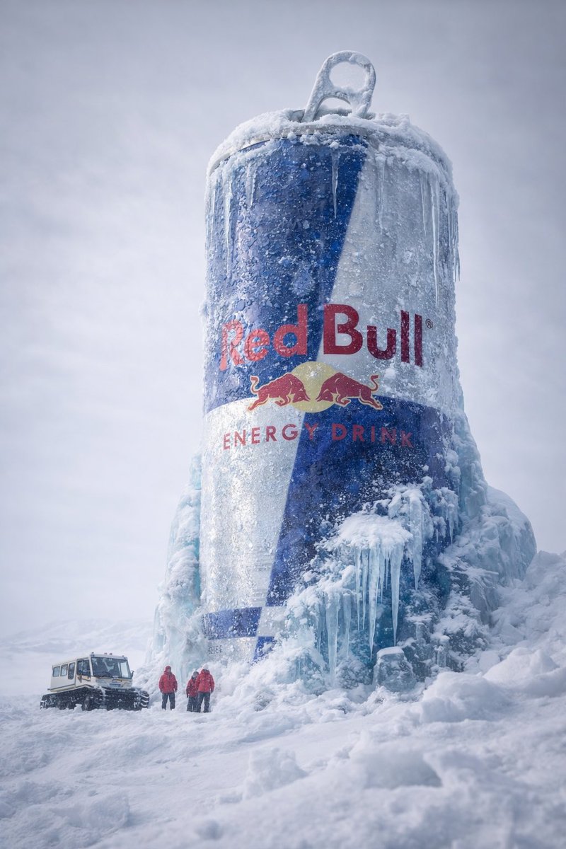 AI-generated Monster Energy Frozen in Arctic Ice made with GPT Image 2