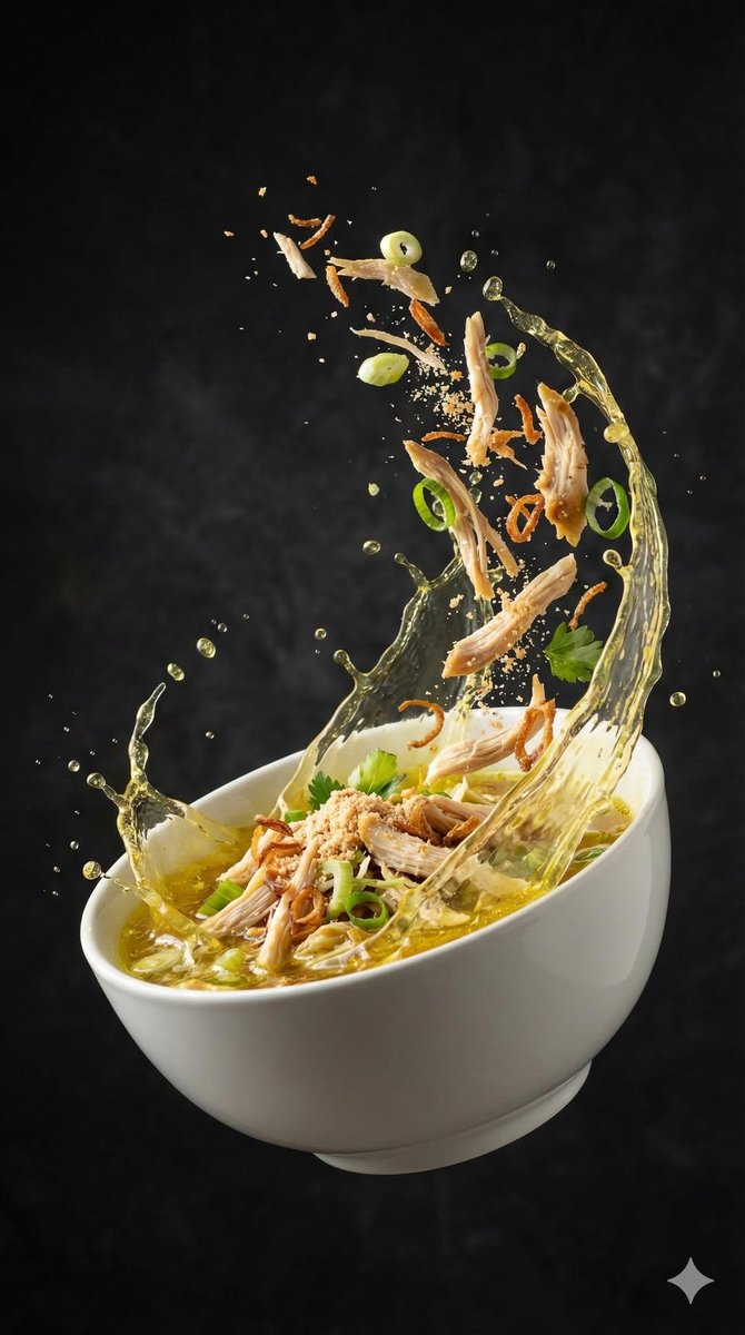 AI-generated Seblak Food Twirl Motion made with Nano Banana Pro