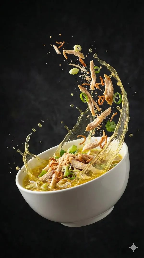 AI-generated Seblak Food Twirl Motion made with Nano Banana Pro