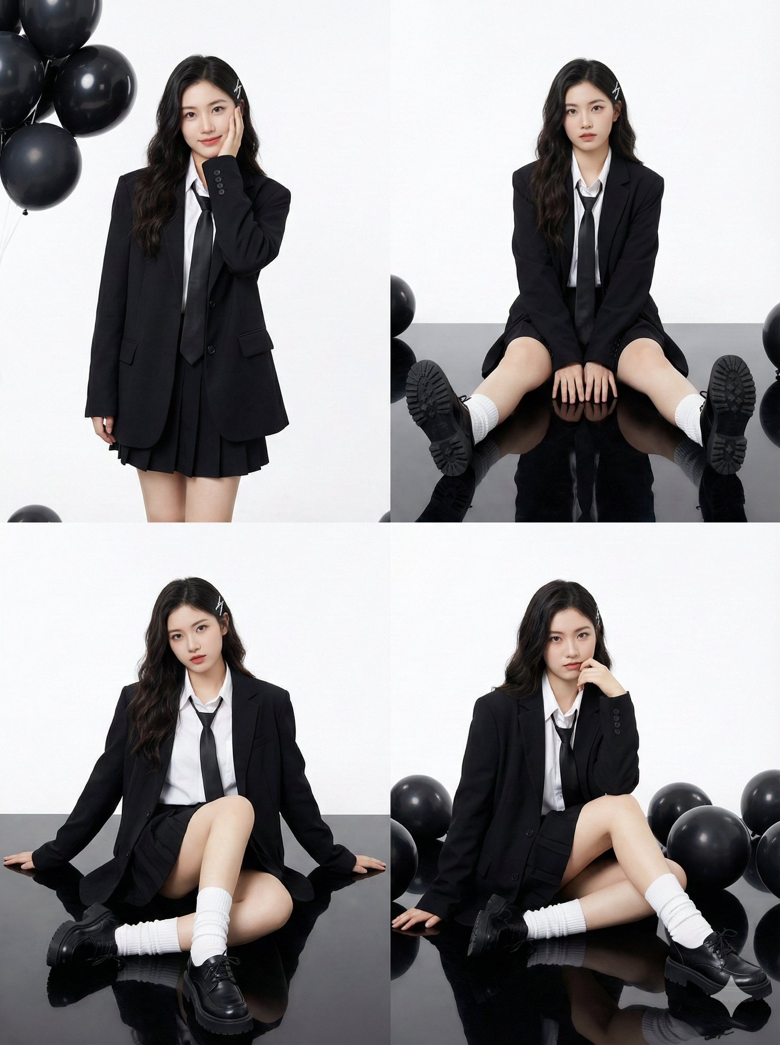 나노바나나 프로로 생성한 오버사이즈 블레이저 패션 인물