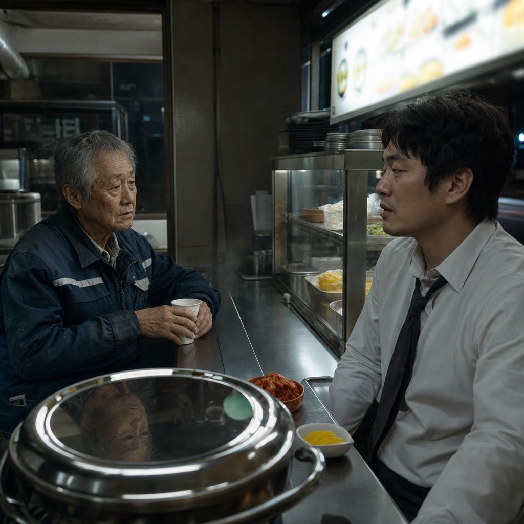 AI-generated Late-Night Gimbap Talk made with GPT Image 2