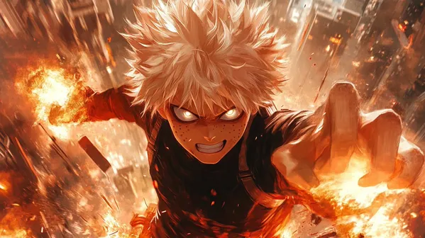 AI-generated Epic Anime Character with Aura Effect