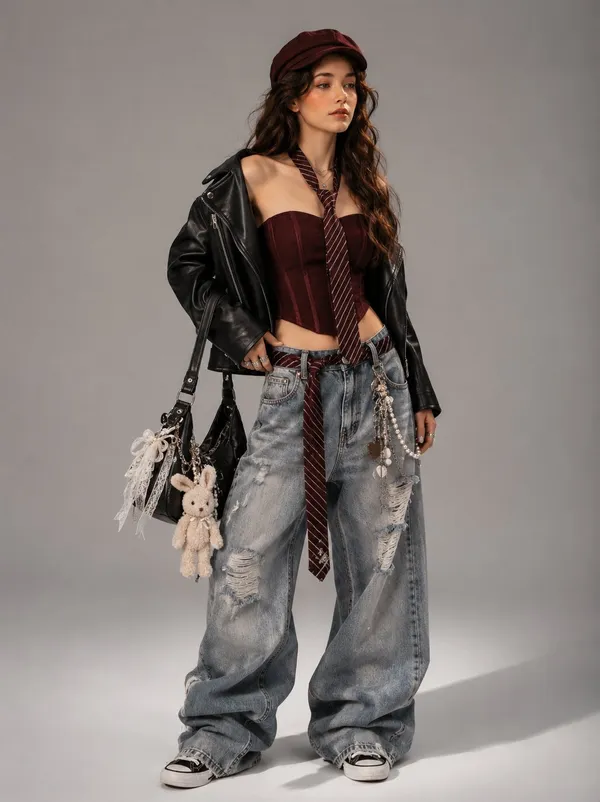 AI-generated Y2K Korean Streetwear Editorial made with GPT Image 2