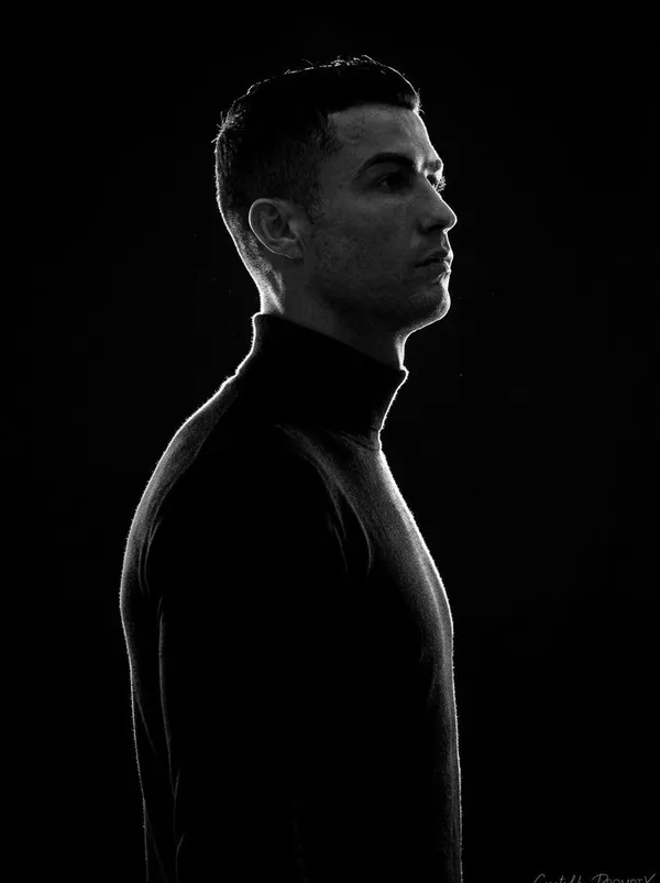 AI-generated Black-and-White Rim-Light Silhouette Portrait made with GPT Image 2