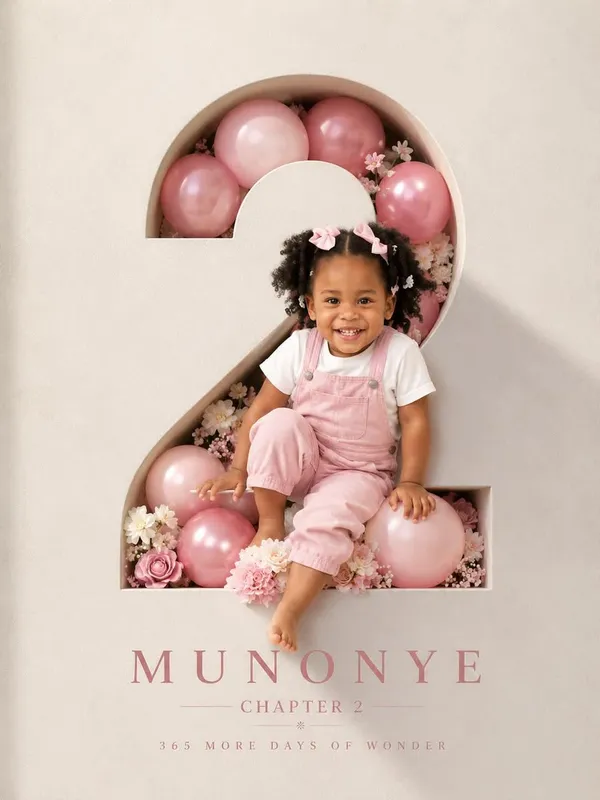 AI-generated Luxury 2nd Birthday Poster made with GPT Image 2