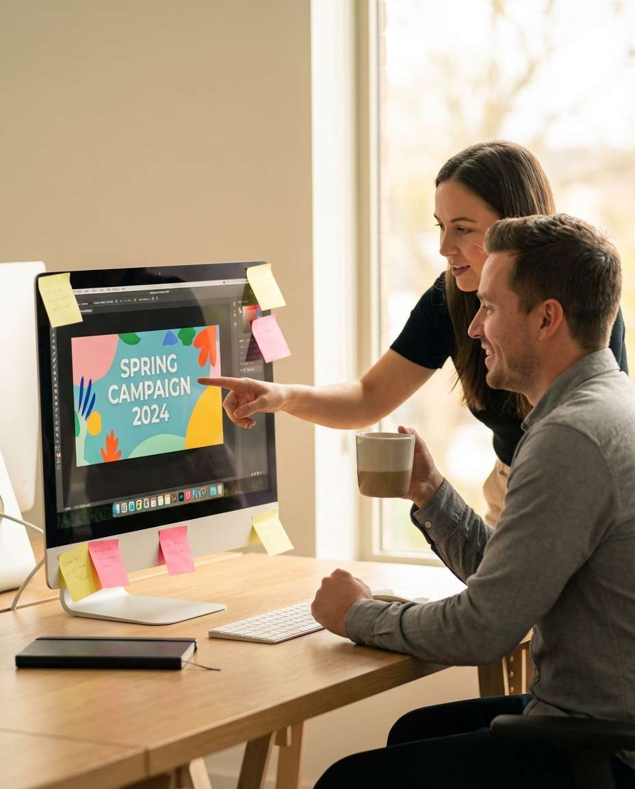 AI-generated Team Reviewing Banner made with Nano Banana 2