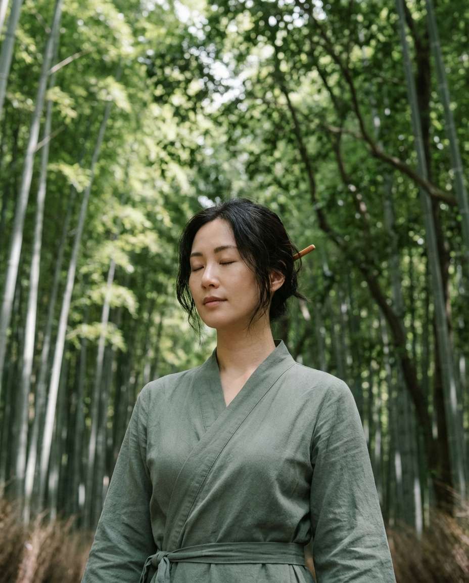AI-generated Kyoto Bamboo Serenity made with Nano Banana Pro