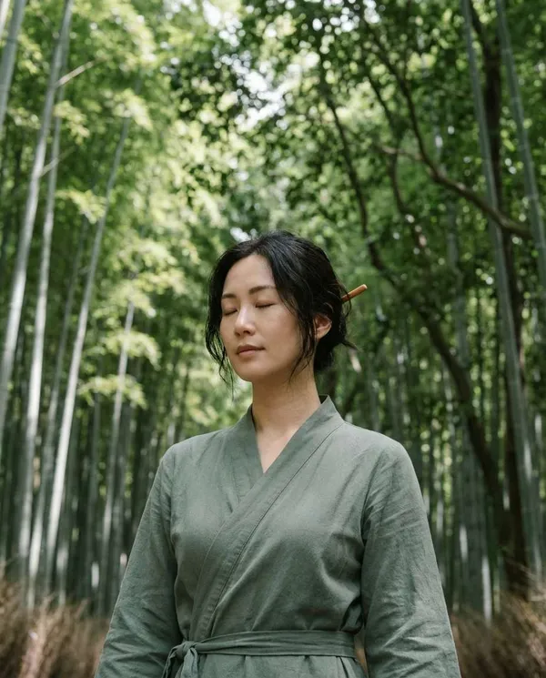 AI-generated Kyoto Bamboo Serenity made with Nano Banana Pro
