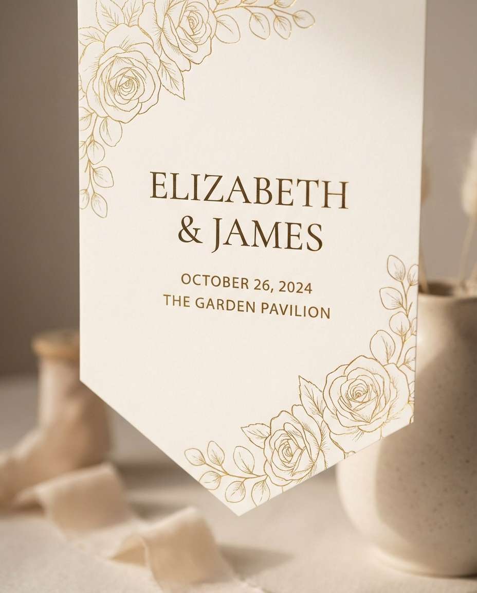 AI-generated Wedding Save The Date made with Nano Banana 2