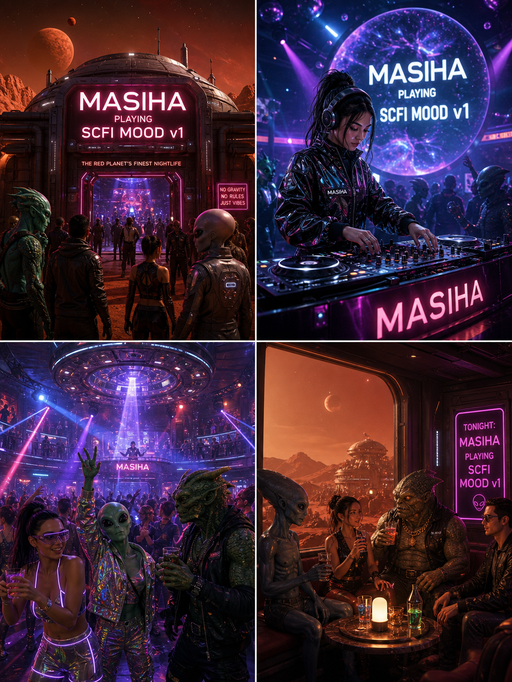 AI-generated Sci-Fi Nightclub on Mars made with GPT Image 2